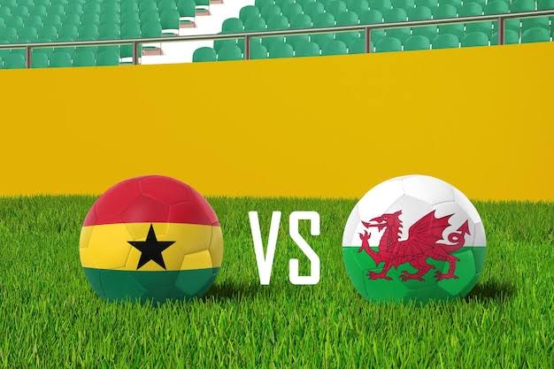 Ghana vs Wales football match
